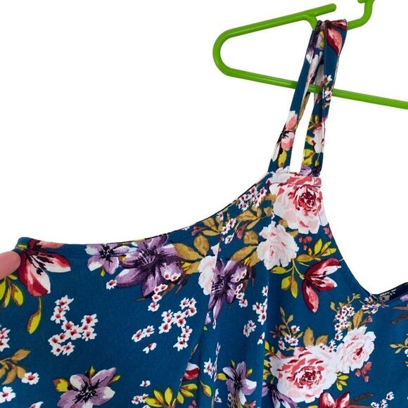 Torrid cold shoulder floral size 3XL long sleeve blouse - Picture 2 of 7